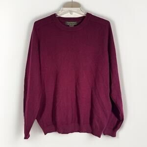 Daniel Bishop 100% 2-Ply Soft Cashmere Sweater Size M Purple